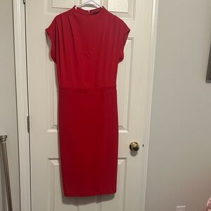 Express Bold Red Midi Dress